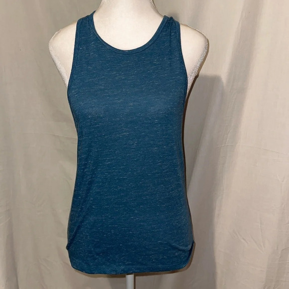Heathered blue Victoria's Secret Sport racerback / open back tank top size xs - Picture 1 of 3